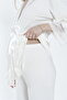 Front Tie-Detail Lace Detailed Maternity and Postpartum Pajama Set - 5