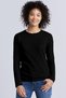 Plain 2 Black, Anthracite, White Long Sleeve Relax Fit Women's Combed Cotton T-Shirt Super Eco Pack of 4 - 2