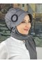 Buckle Scarf Hijab Hat Shawl - 4