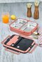 YK-1392 SPECIAL SERIES LUXURY STAINLESS STEEL 3 BAG FOOD CONTAINER FOOD THERMOSE-PINK - 2