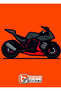 Hard Core Rider Sticker - Glass Sticker - Motor Sticker - Auto Sticker 15X19,5 Cm - 2