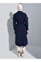 Vest with Detachable Sleeves Trench Coat - Navy Blue - Benin - 2