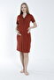 Buttoned Striped Detail Maternity and Postpartum Nightdress - 5