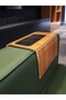 Armrest Tray Mdf 8 mm |   Non-Slip Medium Area |   Cup Holder and Phone Stand |   50X27.8 Seat Top - 3