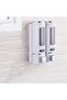 Wall Mounted Manual Soap Dispenser Liquid Sink Soap Dispenser Hand Soap White Color 2Pcs White Color - 3
