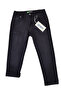 Boy's Black Lycra Jeans with Adjustable Waist