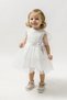 lace and flower detailed special occasion baby girl evening dress