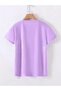 Women's Lilac Good Vibes Only Printed Oversize T-shirt - 2
