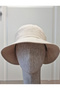 Bow Detailed Adjustable Back Women's Visor Hat Bow Wide Women's Hat - 2