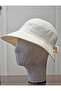 Women's Visor Hat with Bow Detail and Adjustable Back, Wide Women's Hat with Bow - 4