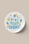 Baby Shower It's A Size Party Label - 72 Pieces 4 Cm
