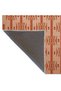 Woven Area Rug 4168 with Flowing Cube Motif in Red Colors - 5