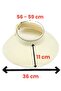 Women's Wide Brim UV Protection Bow Straw Visor Hat - 4