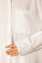 White 100% Linen Oversized Shirt TWOSS23GO00443 - 4
