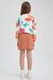 Girl's Gabardine Skirt Z4942a623sm - 6