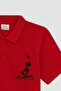 Boys' Ataturk Printed Short Sleeve Cotton Red T-Shirt - 7
