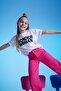 Girl's Warner Bros 100th Years Relax Fit Short Sleeve T-Shirt Z8524a623sm