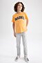 Boy's Crew Neck Printed Short Sleeve T-Shirt Z9320a623hs - 2