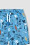 Boy's 2-Piece Set Printed Short Sleeve T-Shirt Swim Shorts Z6243A623Hs - 7