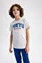 Boy's Crew Neck Printed Short Sleeve T-Shirt Z9320a623hs - 3