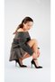Bluma Ankle Strap Black Suede and Patent Leather Black Suede 10 cm Women's Stiletto, Heeled Shoes
