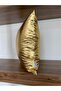 Plain Plated Gold Foil Throw Pillow Cover - 2