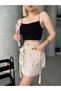 Women's Skirt - Cargo Pocket - Waist Stoppers - Parachute Fabric Summer Skirt - 5