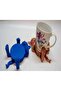 Cat Glass Cup Holder Set of 2 (with Grip)