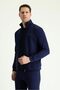Men's Tracksuit Set with Stand Collar and Zipper Piping - 3