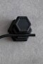 Hexagonal Adhesive Black Open Toilet Paper Holder WC Paper Holder Napkin Holder - 2