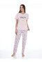 Short Sleeve Viscose Women's Pajama Set - 2