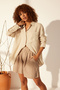 Beige 100% Linen Oversize Shirt TWOSS23GO00443 - 2