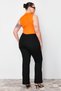 Black High Waist Comfort Spanish Leg Flare Fit Jean Tbbaw23Cj00033 - 6