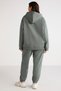 Terezabb Women's Fleece Inside Soft Comfort Fit Hooded Kangaroo Pocket Green Large Size Sweatshirt - 7