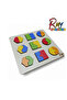 Toy Montessori Wooden Geometric Shapes Piece Whole Find Plug - 2
