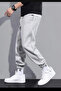 Black Large Size Oversize Baggy Men's Sweatpants - 2