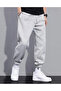 Black Large Size Oversize Baggy Men's Sweatpants - 3