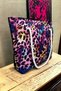 Women's Leopard Patterned Beach Bag