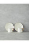 Felix New Bone China 4 Pieces Coffee Cup Set for 2 People White - 2