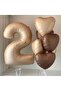 Satin Caramel Heart Foil Balloon 40 Cm 1 Piece - 3