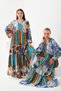 Full Length Patchwork Dress - 7