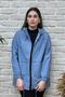 Hscstore Women's Hooded Zippered Seasonal Blue Coat - GILMORE24 - 2