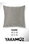 ECRU COLOR KIRLENT, PILLOW CASE VELVET TOUCH SERIES WITH VELVET LOOK - 6