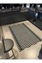 Black Honeycomb Geometric Creative Woven Base Carpet 4184 - 3