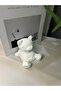 Decorative Concrete Teddy Bear Book Holder, Phone Holder 8 cm - 2