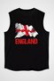 Great Britain England Black Unisex Sleeveless T-Shirt Cut Sleeve T-Shirt