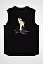 Wushu Black Unisex Sleeveless T-Shirt Cut Sleeve T-Shirt