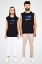 Estonia - Estonia Black Unisex Sleeveless T-Shirt Cut Sleeve T-Shirt - 2