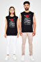 Tokyo Race Black Unisex Sleeveless T-Shirt Cut Sleeve T-Shirt - 2