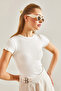 Women's Fuchsia White Striped Ribbed Camisole Double Blouse 60201023 - 6